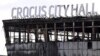 A view shows the burnt-out Crocus City Hall concert venue in Krasnogorsk, outside Moscow, on March 26, 2024.